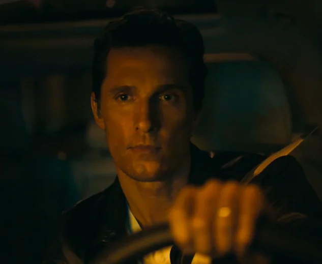 Lincoln MKC Commercials — Matthew McConaughey driving a Lincoln car at night with a contemplative expression