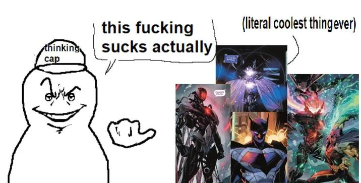 Literal Me Characters — A variant of the Literal Me template with text modifications and different figure styling, maintaining the core comparison structure