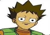Look of Disapproval — Anime character with spiky hair showing disapproving or annoyed expression