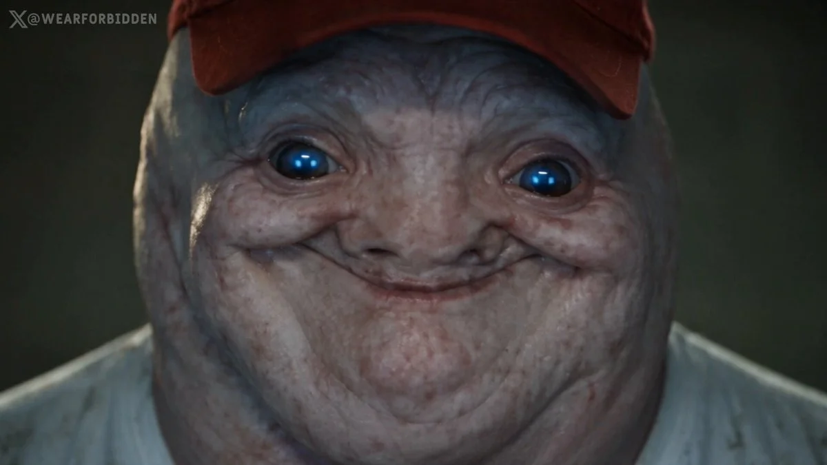 MAGA Wojak — MAGA magatard on a mobility scooter surrounded by four smiling women with stormtroopers behind
