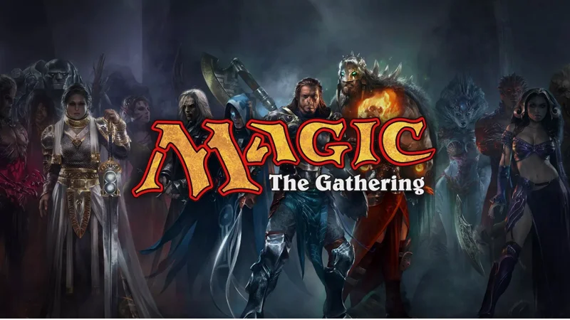 Magic the Gathering — Magic: The Gathering logo over a group of Planeswalker characters