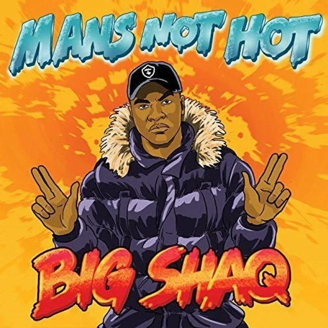 Illustrated cover art for Big Shaq's 'Mans Not Hot' single