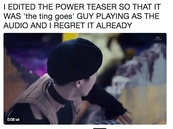 Power TV teaser tweet edited with 'Mans Not Hot' audio