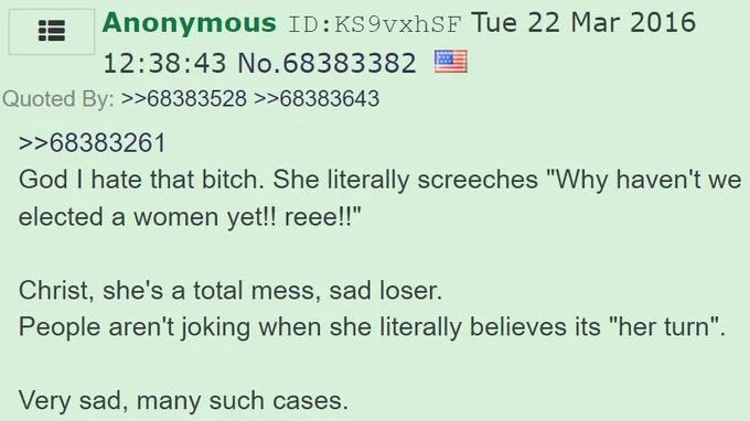 A 4chan post from 2016 containing text 'Very sad, many such cases' demonstrating early usage of the meme phrase.
