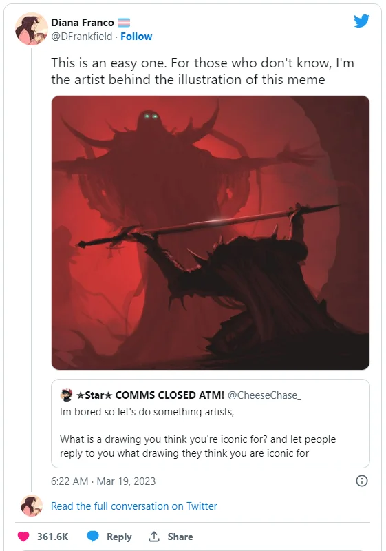 Heavily blurred Master's Blessing template with captions about friend's dropped glasses