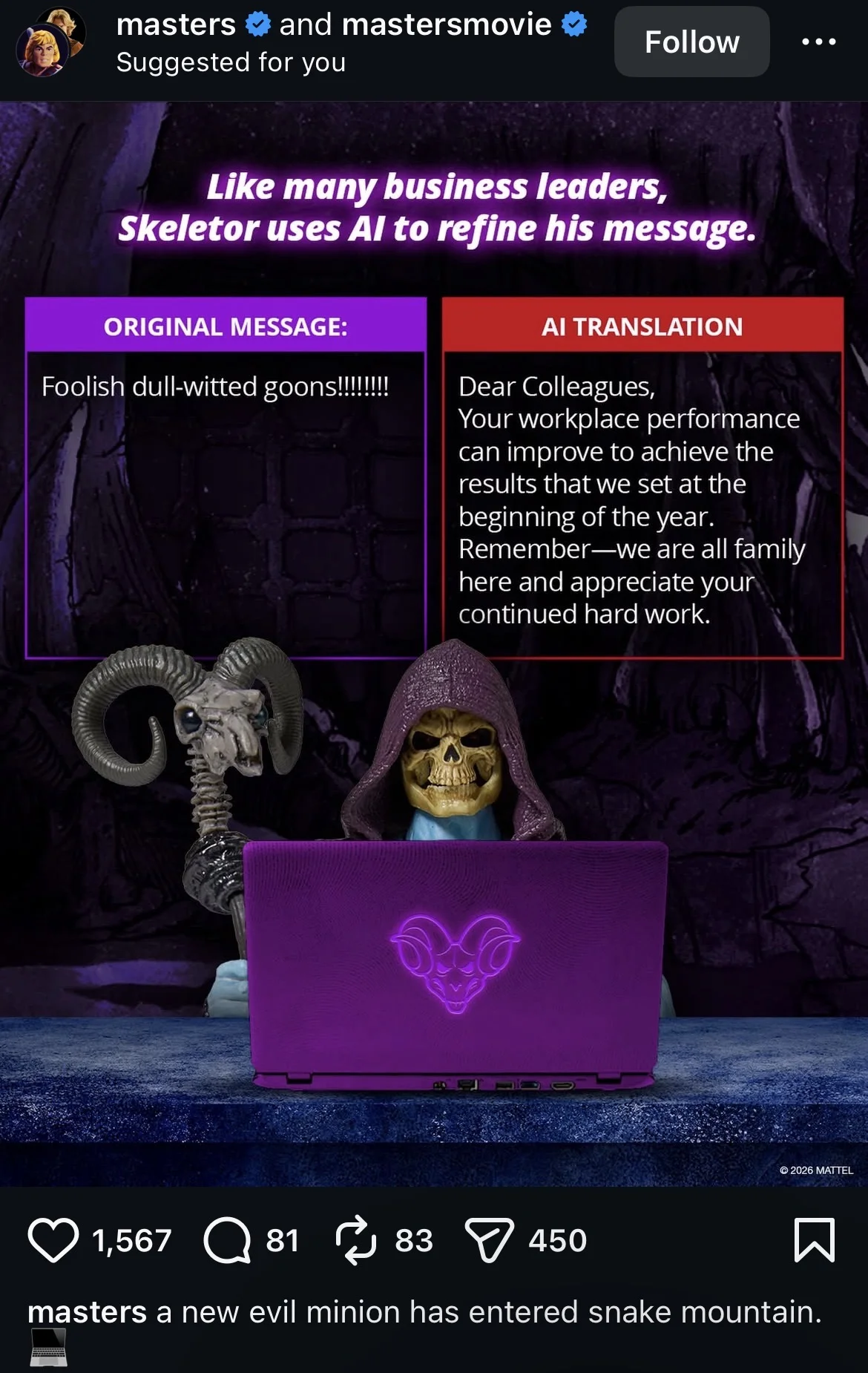 Nine-panel grid showing different depictions of Orko across Masters of the Universe media