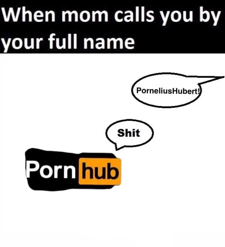 Matching Ceo Names — PornHub Is Short for Pornelius Hubert original meme.