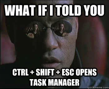 Matrix Morpheus — Morpheus in dark sunglasses presenting fact about USB cable orientation, maintaining classic two-line meme structure.