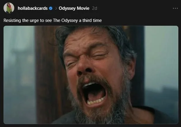 Matt Damon Yelling / Odysseus Screaming