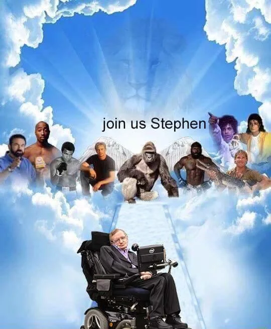 Meme Heaven tribute to XXXTentacion with Bob Ross and Stephen Hawking added