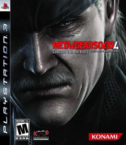 Metal Gear Solid 3 Snake Eater PS2 cover with Naked Snake in the jungle