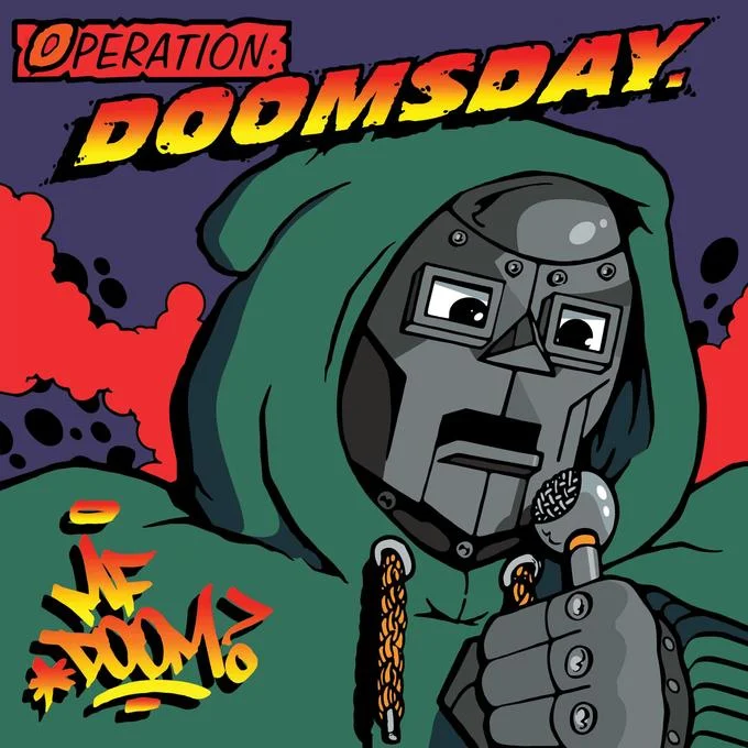MF DOOM — KMD Black Bastards album cover with cartoon gallows imagery