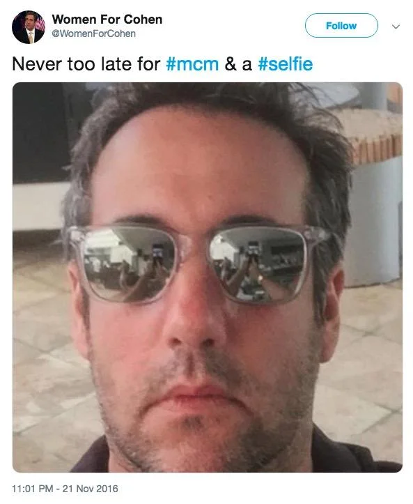 Michael Cohen tweet regretting blind loyalty to Donald Trump over poll rigging