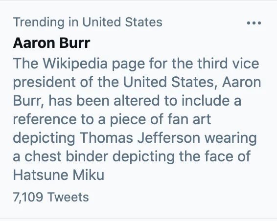 Miku Binder Thomas Jefferson meme spread on social media
