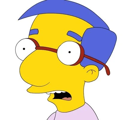 Milhouse Daryll Van Houten — Milhouse Van Houten character portrait from The Simpsons