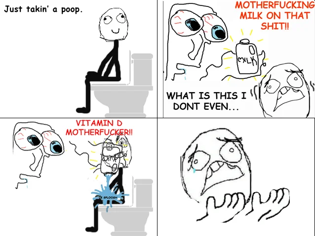 Milk Face — Collage of Milk-Face motherfucking milk panel next to photo of milk being poured on a woman