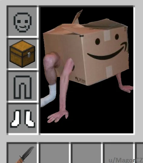 Minecraft Armor Parodies — Four-panel Minecraft armor parody collage titled The Four Horsemen of the Minepocalypse