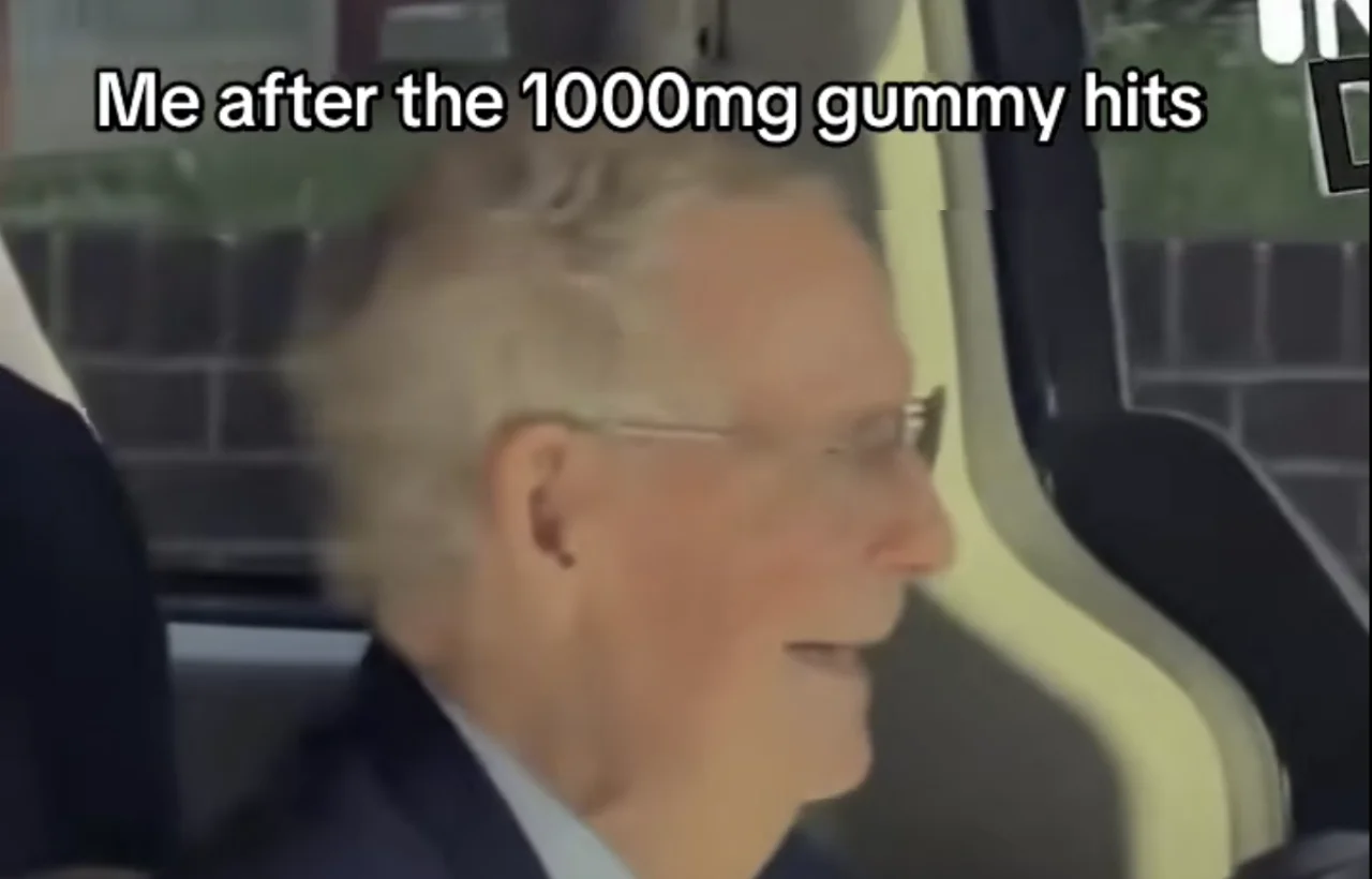 Mitch McConnell Blankly Staring In Car Explained