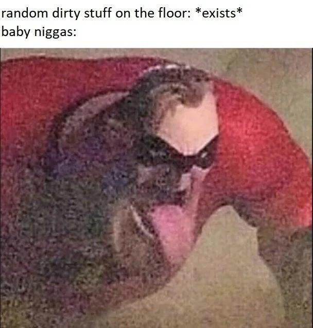 Mr. Incredible's Tongue — Mr. Incredible tongue meme with 'nobody: white girls on Snapchat' caption