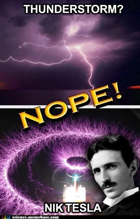 Musical Tesla Coil — The Oatmeal infographic praising Nikola Tesla as the greatest geek