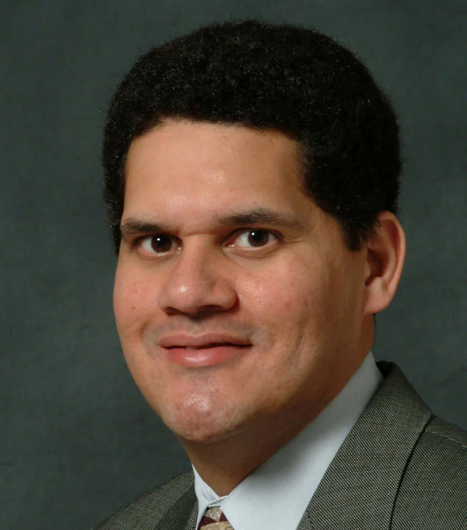 Reggie Fils-Aime portrait captioned 'My body is ready.'