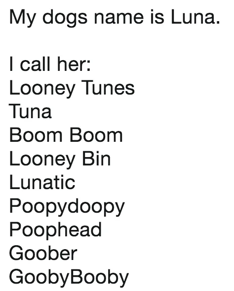 My Pet's Name Is — Tweet listing playful nicknames for a cat named Pantalaimon
