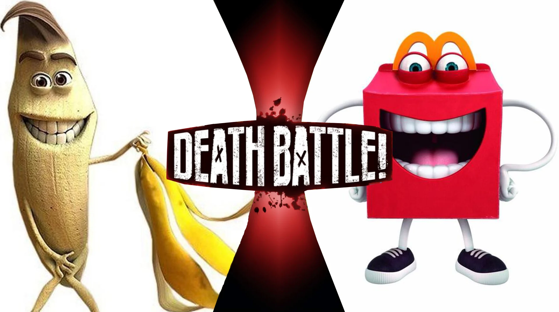 Joker with the naked banana face holding a banana peel, captioned about a thread losing its mind