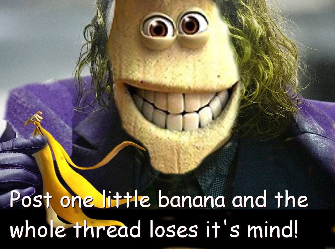 Parody 'Now That's What I Call Banana' album cover featuring the naked banana