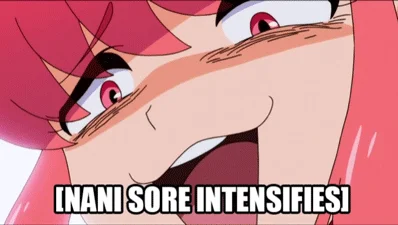 Nonon displaying distressed reaction with text 'NANI SORE INTENSIFIES!'