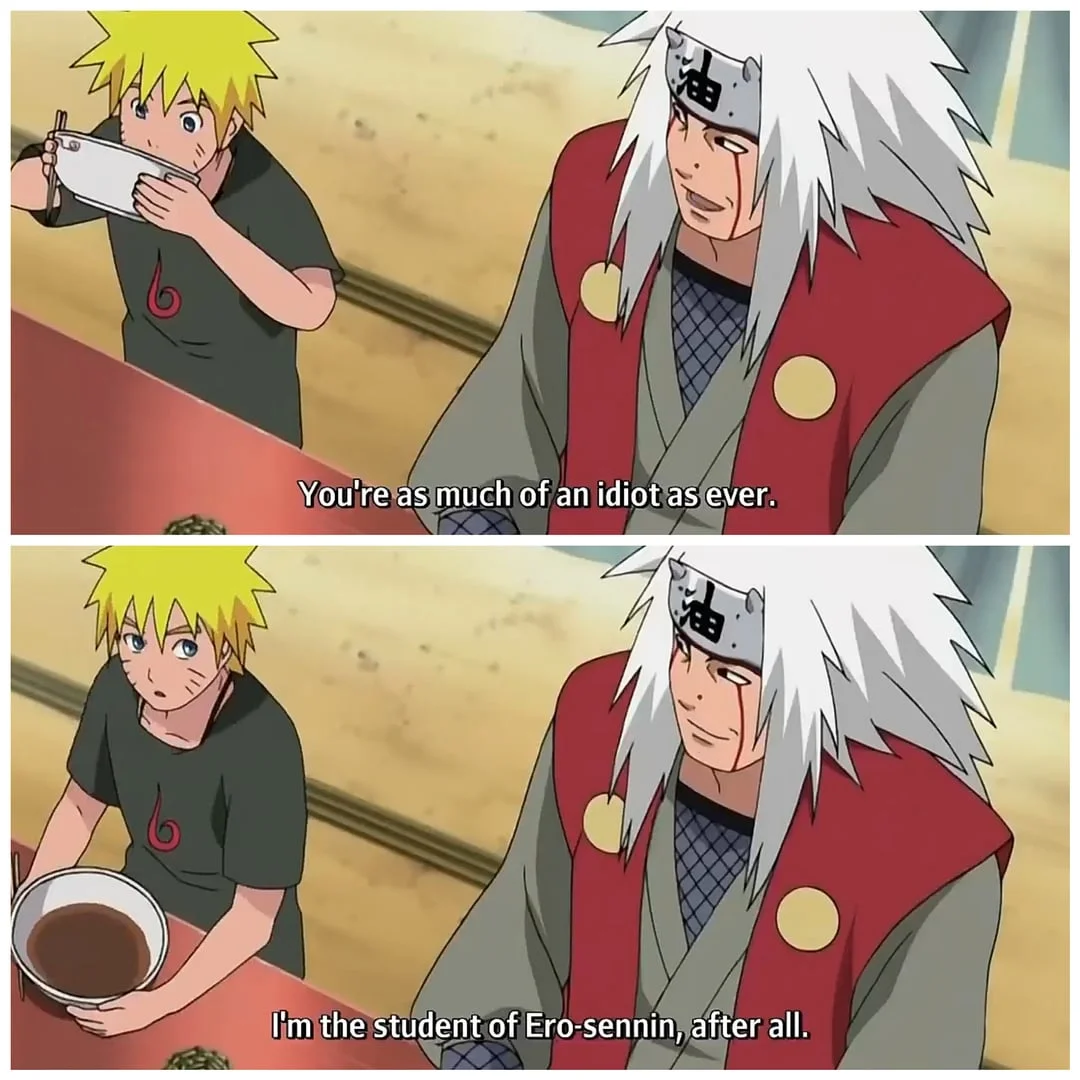 Edited Naruto manga panel of Itachi and Sasuke with Tumblr reaction