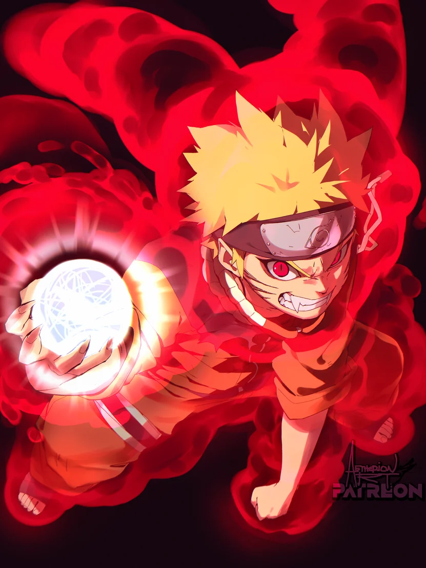 Naruto characters playing video games together fan art