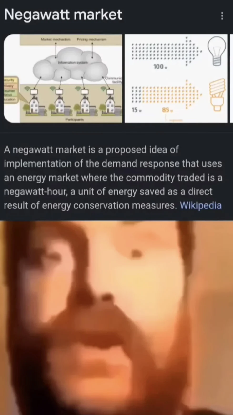 Negawatt — Two Buttons meme with Seamus Jameson choosing between admitting mental defect or calling someone a pedo