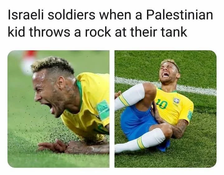 Two-panel meme using Neymar screaming in pain as a reaction image