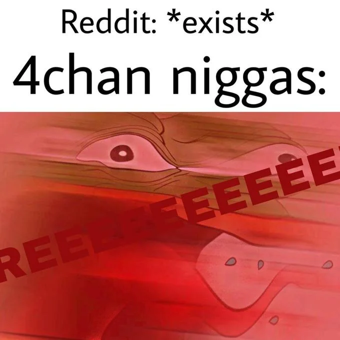 Niggas Be Like — 4chan niggas meme showing King Fergus from Brave with REEEEEE overlay in red