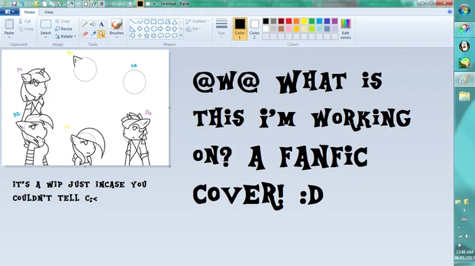 Notices Bulge Owo Whats This — Windows desktop screenshot showing MS Paint with My Little Pony-style characters and '@W@ WHAT IS THIS' text.