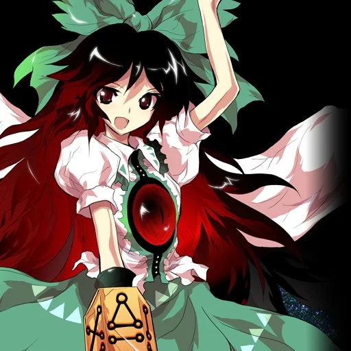 Utsuho Reiuji Touhou character with nuclear fusion powers