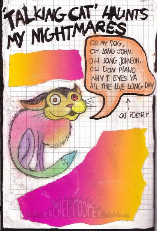 Oh Long Johnson — Christmas photoshop of the talking cat and Captain Kirk in Santa hats with 'Why I Eyes Ya' text