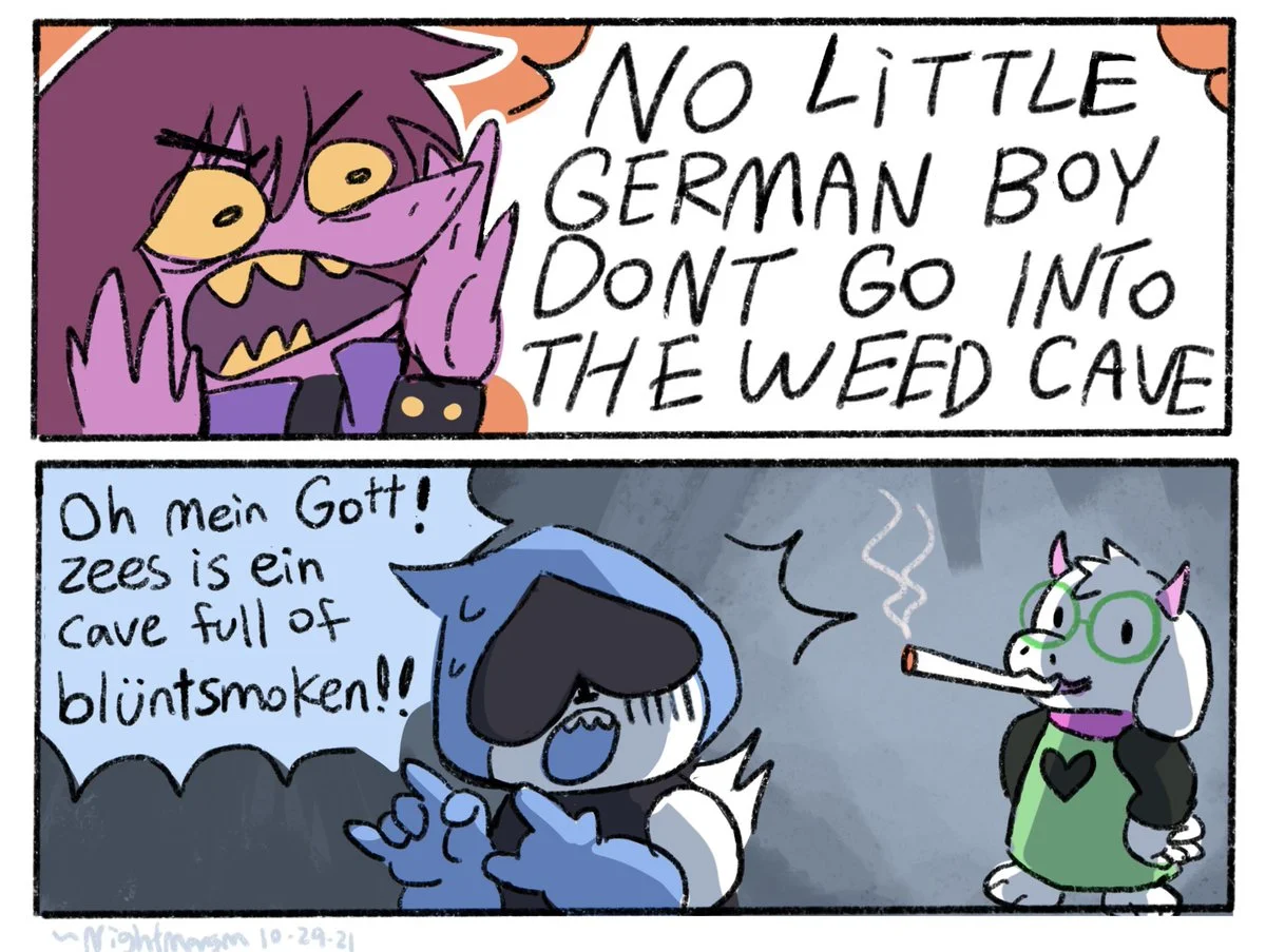 Oh Mein Gott Zees Is Ein Cave Full Of Blüntsmoken!