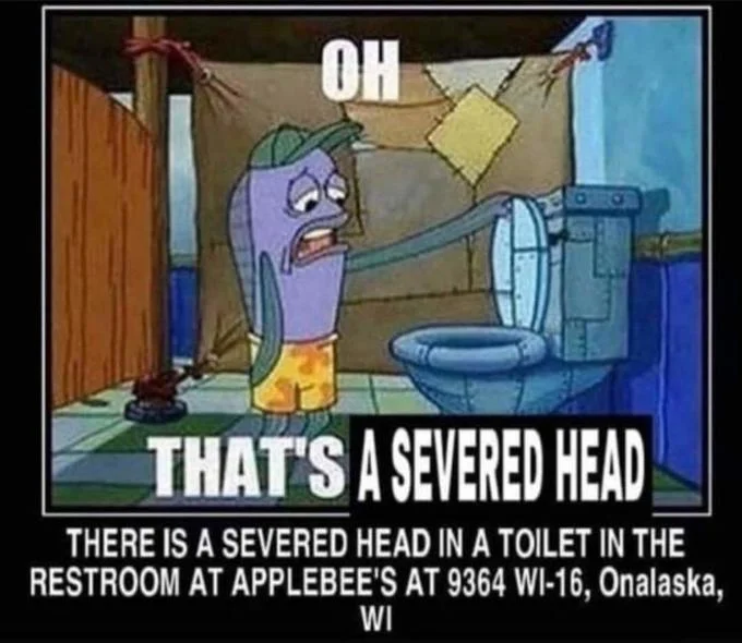 Oh Thats Real Nice Spongebob Fish Looking Into Toilet — SpongeBob fish looking into toilet with OH and THAT'S REAL NICE captions