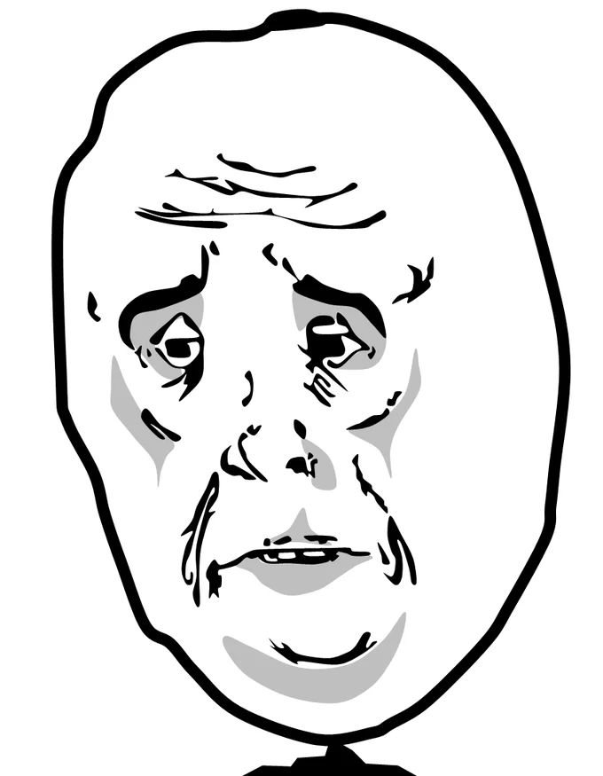 Blank Okay Guy rage face template without text