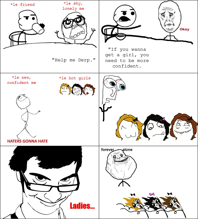 OMG RUN Guy — Rage comic about a flying cockroach with OMG Run characters fleeing in panic