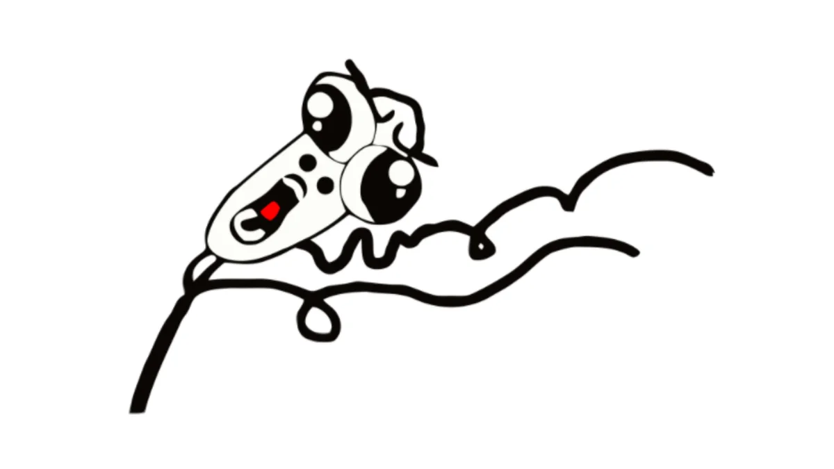 OMG RUN Guy — OMG Run rage comic character with tampon head and open red mouth running across a wavy line