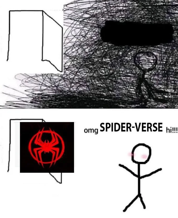 OMG X Hi!!! — Omg x hi meme with Minecraft Pillager character 'Rich' in the doorway with pointing hands, text 'omg Rich hi!!!'