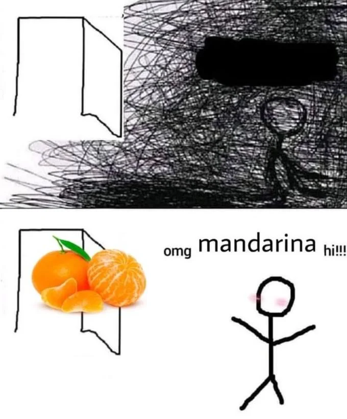 OMG X Hi!!! — Omg x hi meme with wooden mate cup and metal bombilla in the doorway, text 'omg mate hi!!!'