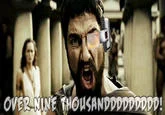 Over 9000 — A real-world photograph adapted with the text 'OVER NINE THOUSAND!!!!' applied in the classic meme format.