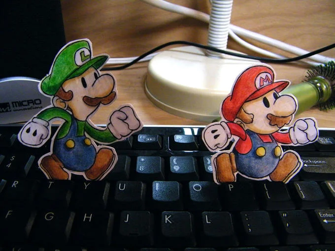 Fan-made poster art for a fictional Paper Mario: The Book of Ages game.