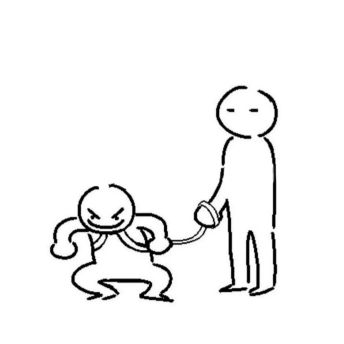Person On Leash