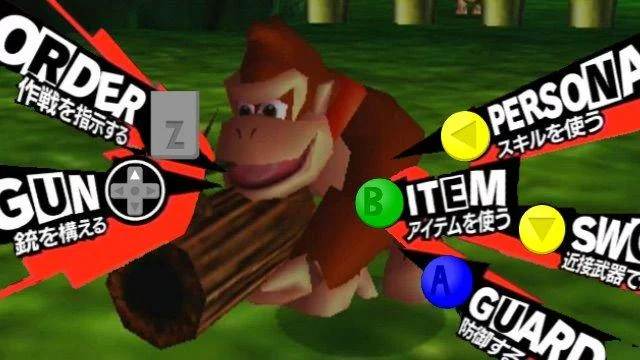 Persona 5 Battle Menu Parodies — PERSONA 銃を構える スキルを使う アイテムを使う