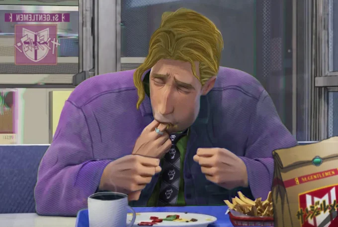 Peter B. Parker Sucking Fingers — Reigen from Mob Psycho 100 edited into the Peter B. Parker finger-sucking scene