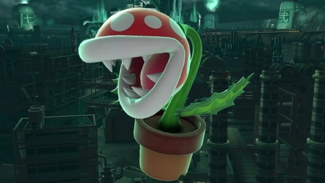 Piranha Plant Gang — Piranha Plant character render from Super Smash Bros. Ultimate posed in a flower pot